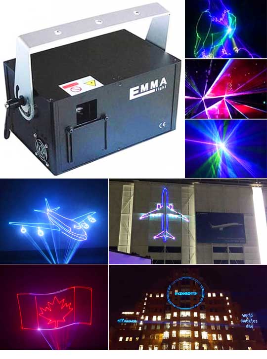 Лазерный проектор для рекламы 3D SD RGB